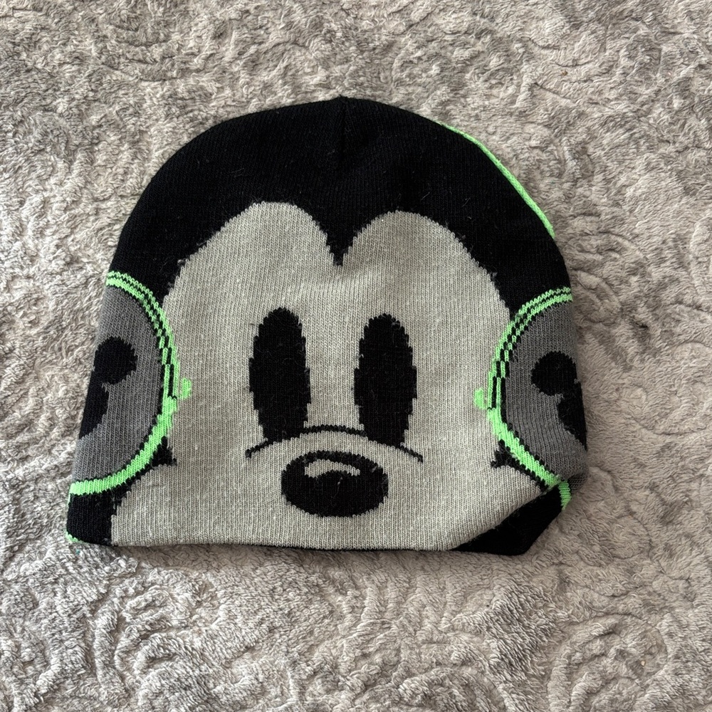 Disney Black and Green Beanie